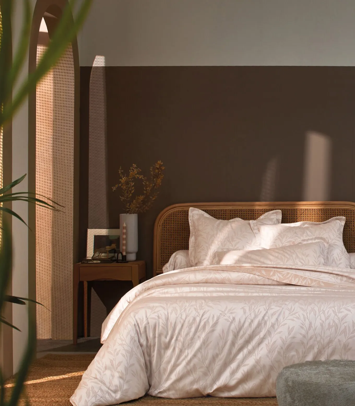 OSIER Poudre - Laken Jacquard katoen