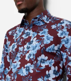 Overhemd Level 5 Designshirt Bordeaux