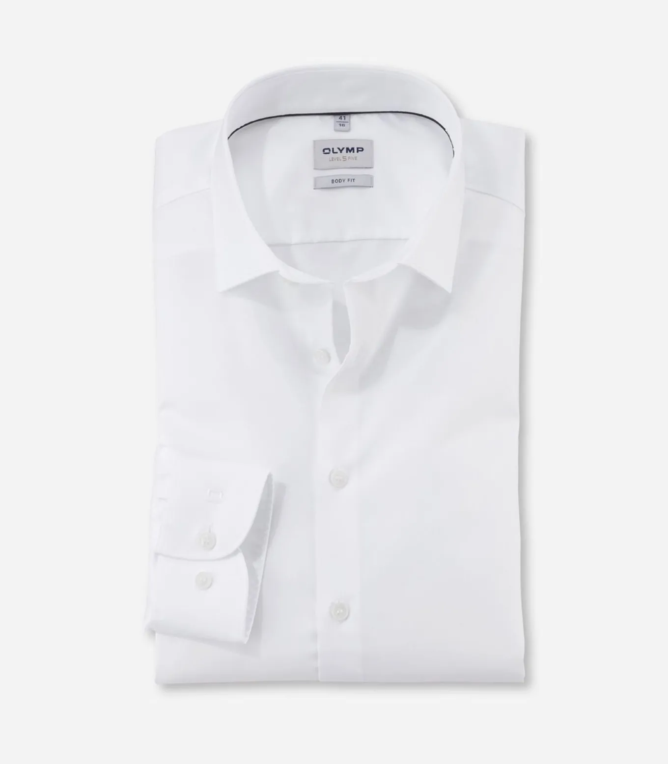 Overhemd Level 5 Stretch Wit