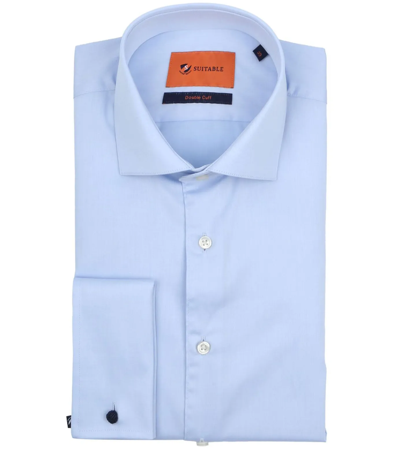 Overhemd Dubbelmanchet Blauw