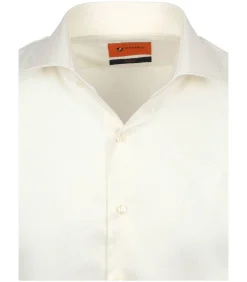 Overhemd Extra Lange Mouwen Twill Ecru