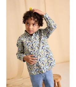 Overhemd met lange mouwen en bloemenprint