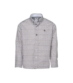 Overhemd met tennisrackets patroon