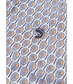 Overhemd met tennisrackets patroon