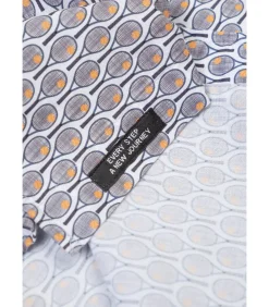 Overhemd met tennisrackets patroon