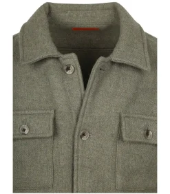 Overshirt Wool Blend Groen