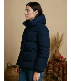 Oversized marineblauwe damesjas