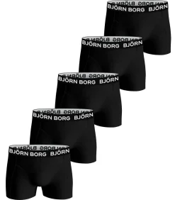 5-Pack jongens boxershorts - Black - Zwarte katoenen jongens onderbroeken