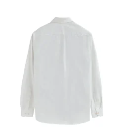 Pack van drie herenhemden van poplin katoen in wit, en hemelblauw en marineblauw met slim fit en Rigby Go-logo