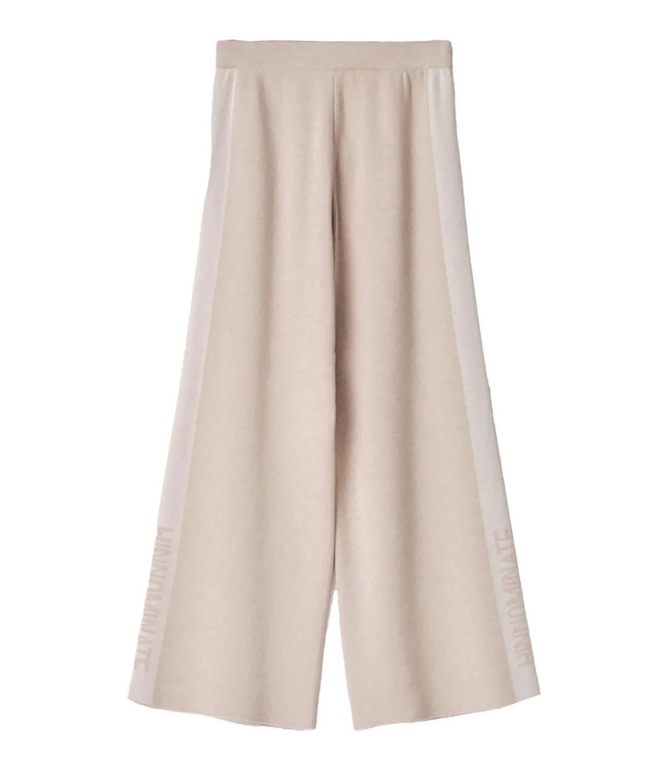 Pantalone In Maglia A Palazzo C/Bande In Contrasto