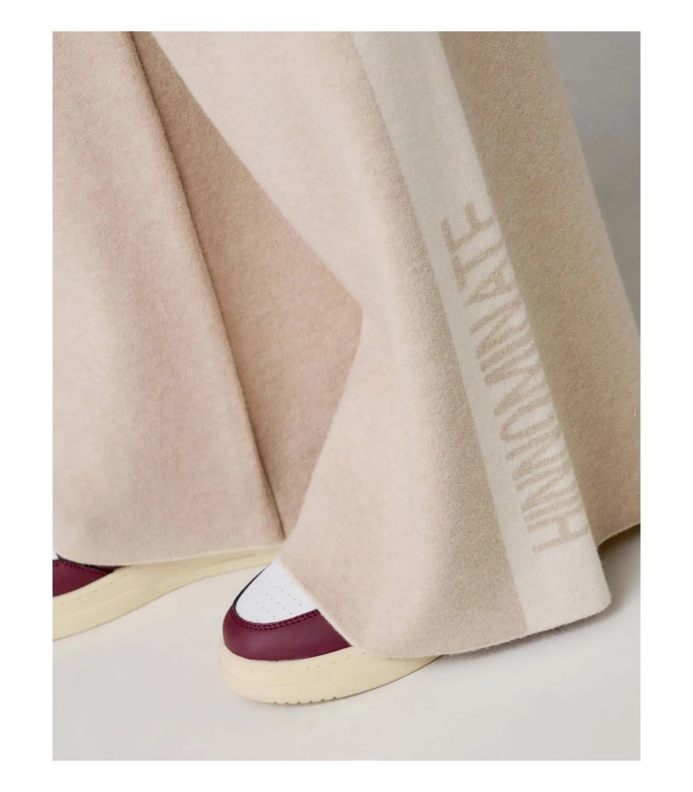 Pantalone In Maglia A Palazzo C/Bande In Contrasto