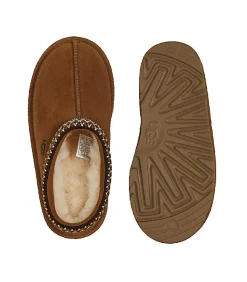Pantoffels UGG Tasman van leer beige voor kinderen