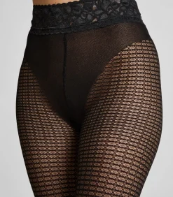 Panty van grafische mesh