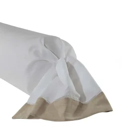 Paris - Tweekleurig sloop voor rolkussen in halflinnen Made in France