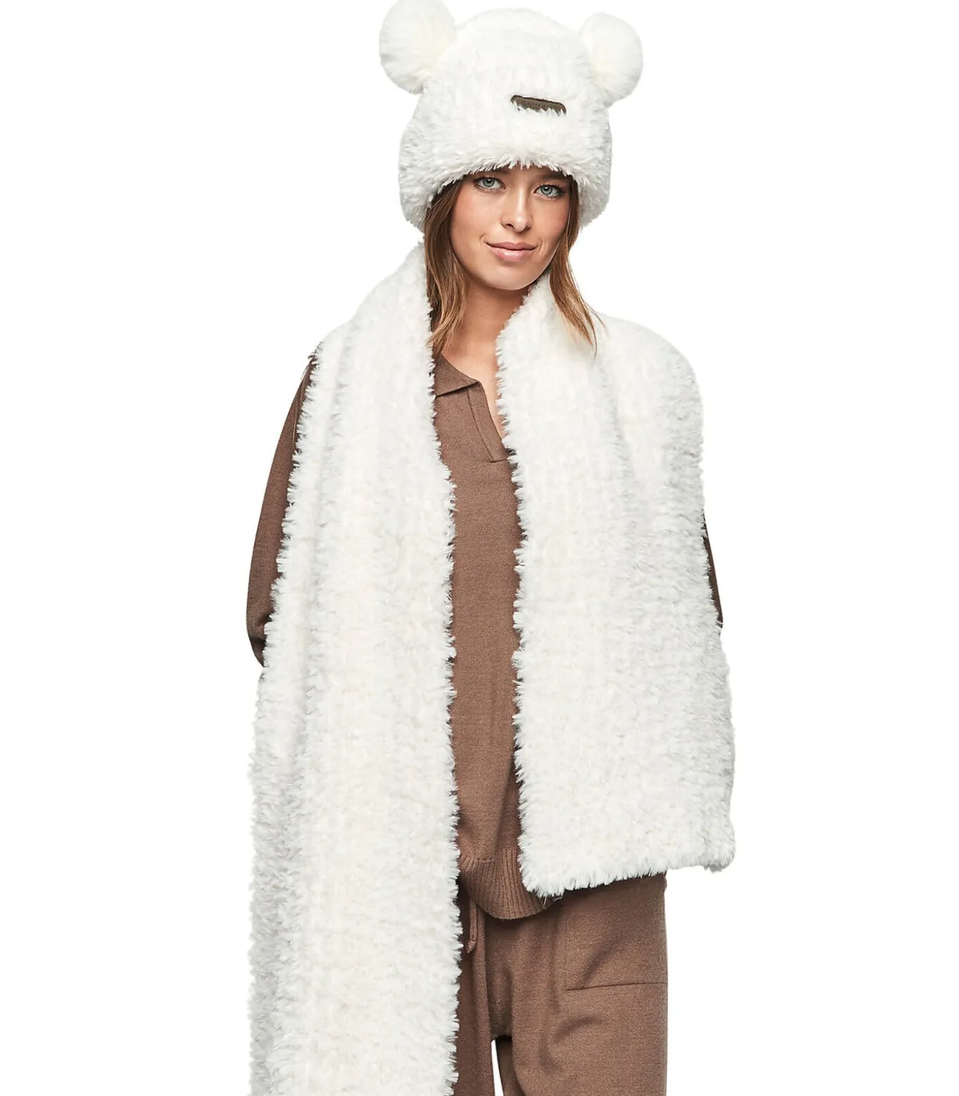 PC1 sjaal en muts met oren set STYLE ADD