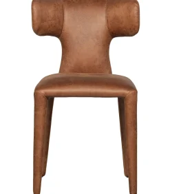 Permit Eetkamerstoelen - Leerlook - Cognac - Set van 6