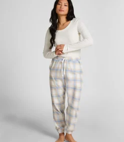 Petite Pyjamabroek Twill Check