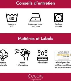 Plage farniente - Set van 2 theedoeken van puur katoenen jacquard