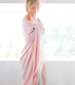 PLUME rose - Plaid Wol en acryl