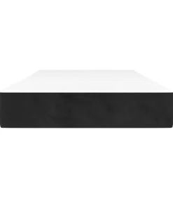 Pocketveringmatras 80x200x20 cm fluweel zwart