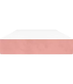 Pocketveringmatras 100x220x20 cm fluweel roze