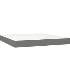 Pocketveringmatras 180x200x20 cm stof donkergrijs