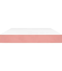 Pocketveringmatras 140x220x20 cm fluweel roze