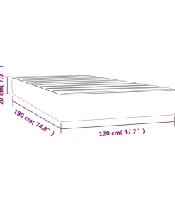 Pocketveringmatras 120x190x20 cm fluweel donkergroen