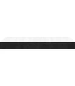 Pocketveringmatras 140x210x20 cm fluweel zwart