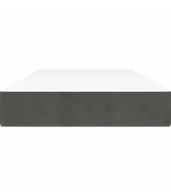 Pocketveringmatras 100x220x20 cm fluweel donkergrijs