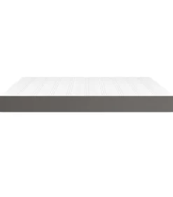 Pocketveringmatras 180x200x20 cm kunstleer grijs