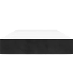 Pocketveringmatras 100x210x20 cm fluweel zwart