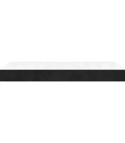 Pocketveringmatras 100x210x20 cm fluweel zwart