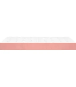 Pocketveringmatras 120x200x20 cm fluweel roze