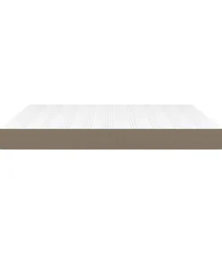 Pocketveringmatras 180x200x20 cm stof taupe