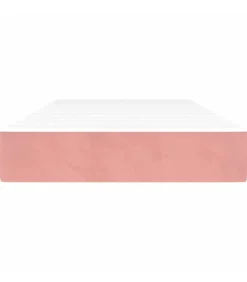 Pocketveringmatras 90x220x20 cm fluweel roze