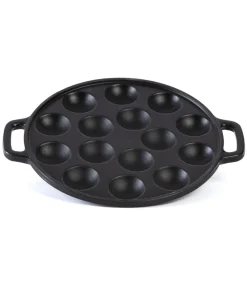Poffertjespan - Gietijzer - ø 24 cm - 15 poffertjes