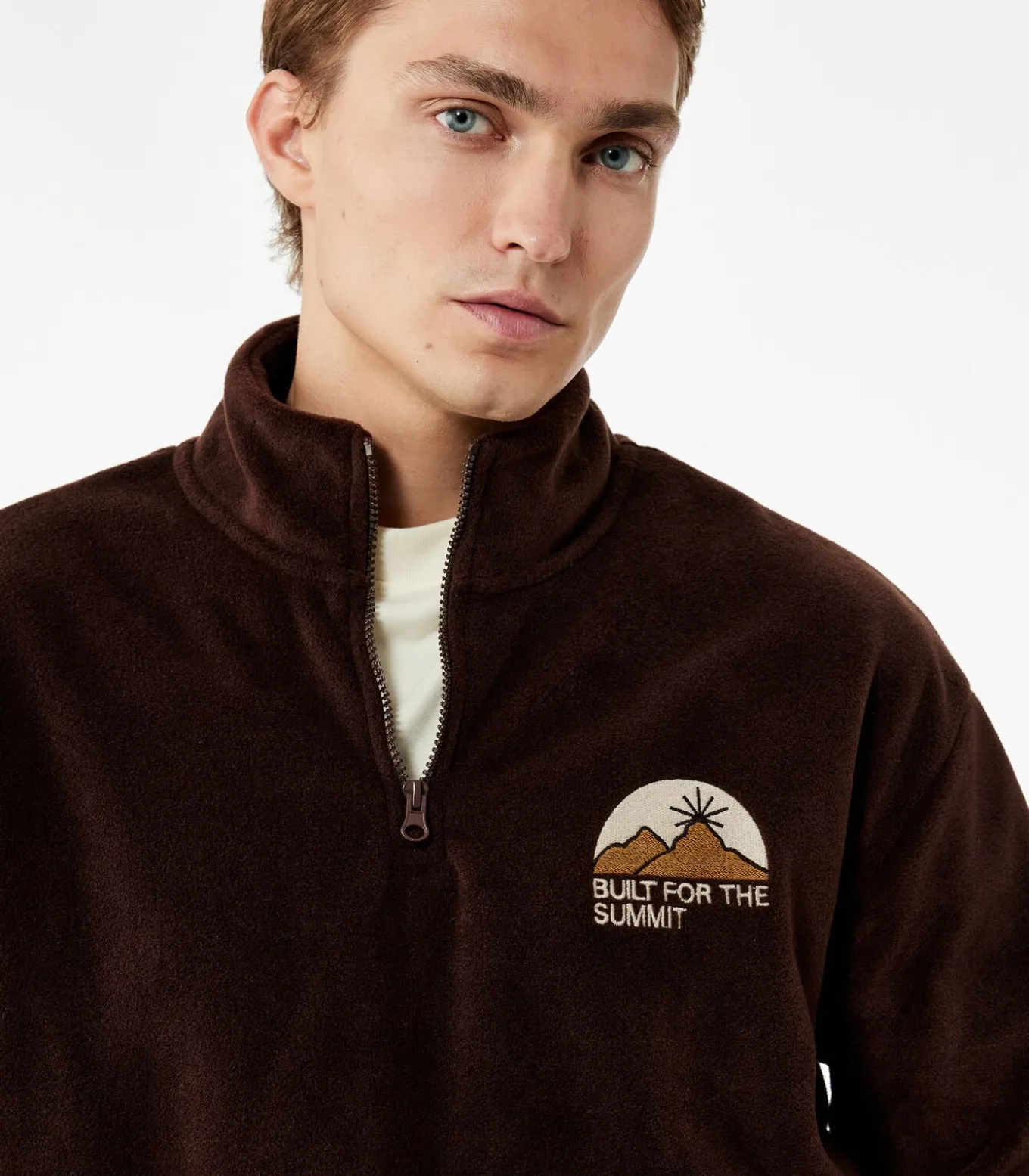 Polar sweatshirt met rits