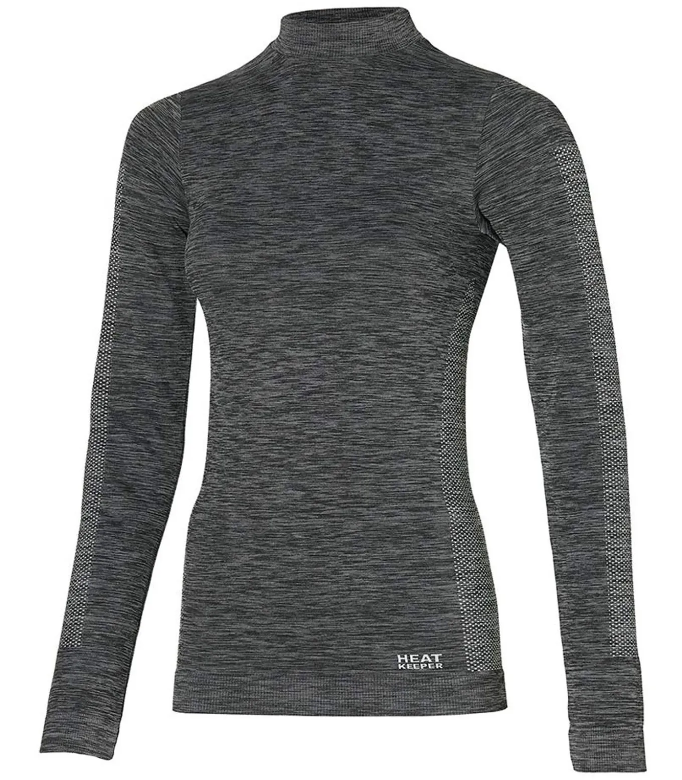Premium Thermoshirt Dames met lange mouwen Zwart Melange