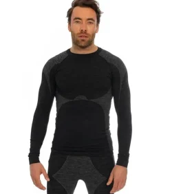 Premium Thermoshirt met lange mouwen Heren Zwart