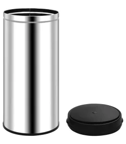 Prullenbak met automatische sensor 80 L roestvrij staal
