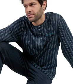 Pyjama broek polo shirt lange mouwen Italic