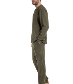 Pyjama broek top lange mouwen Checks Texture