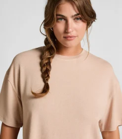 Pyjamatop van geborstelde jersey