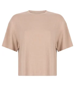 Pyjamatop van geborstelde jersey