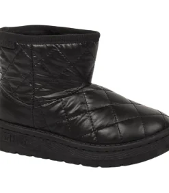 QUILTED - boots - Zwart