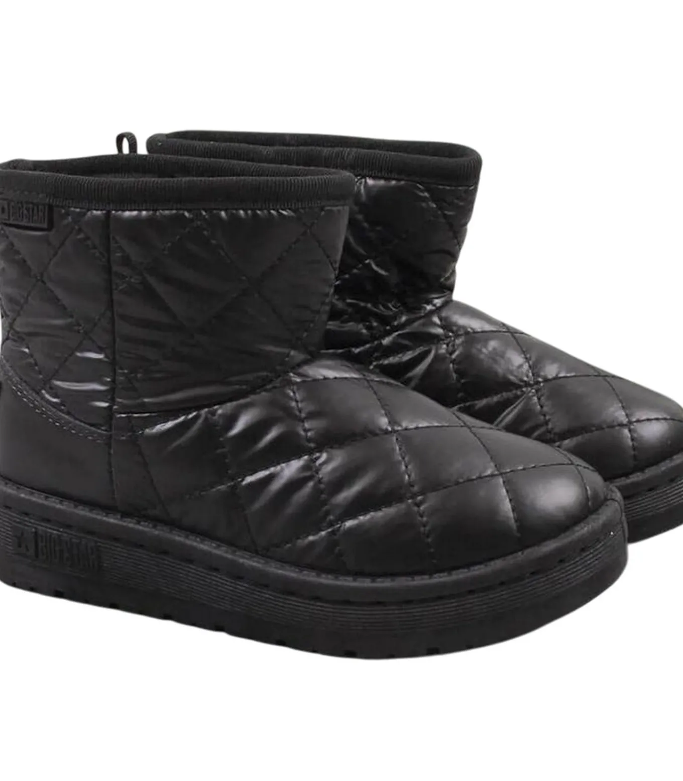 QUILTED - boots - Zwart