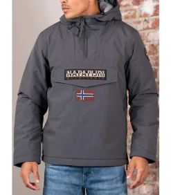 Rainforest winter - dark grey solid