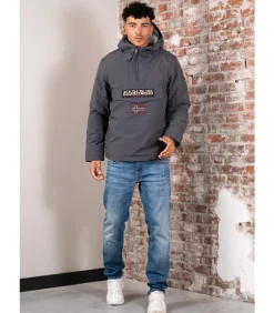 Rainforest winter - dark grey solid