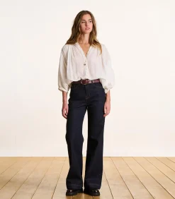 Rechte jeans van biologisch katoen